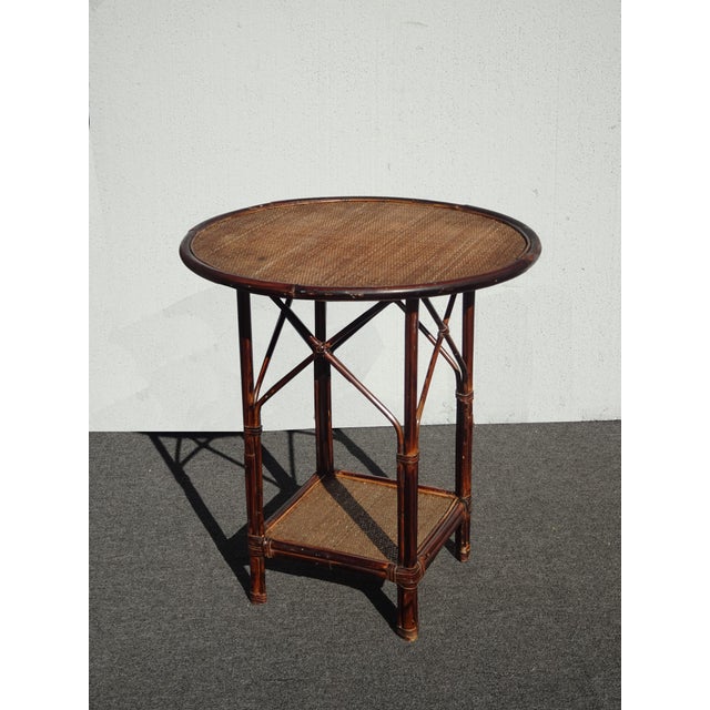 French Country Vintage Rustic French Country Style Side Table by Palecek For Sale - Image 3 of 14