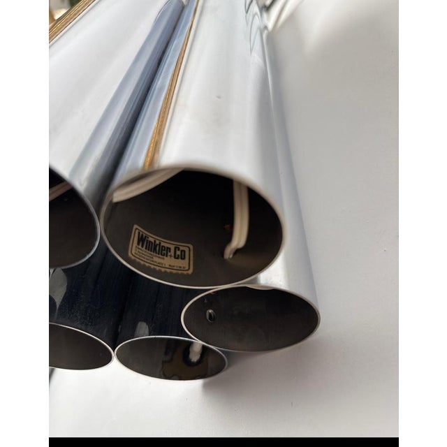 Space Age Minimalist Chrome Tube Lamp from Koch & Lowy, USA, 1960s For Sale - Image 11 of 18
