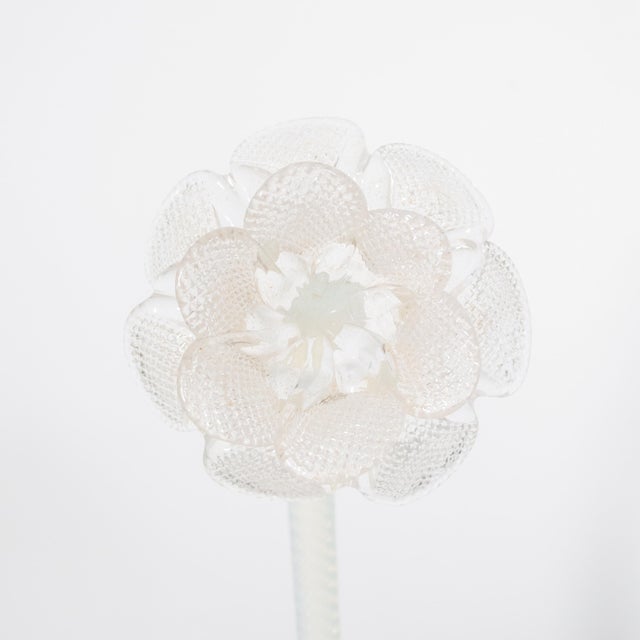 Vintage Ca'Rezzonico Style Gold Infused and Opaline Murano Chandelier For Sale - Image 10 of 17