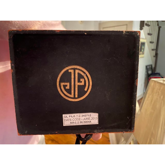 2010s Jonathan Adler Pagoda Lamp W/ Shade For Sale - Image 5 of 12