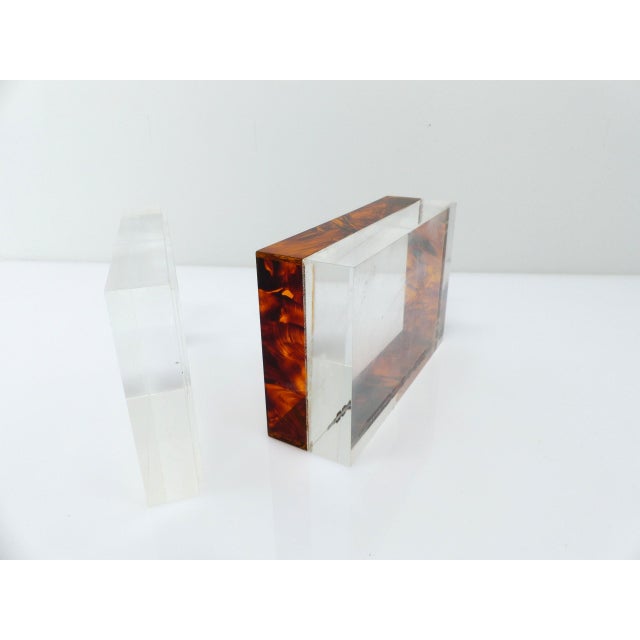 1970s Two-Tone Acrylic Glass Box, 1970 For Sale - Image 5 of 6