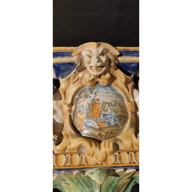 Ceramic Shelves from Battaglia, 1800s, Set of 2 For Sale - Image 5 of 10