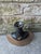 Terra Cotta Vintage Pottery Vase With Black Top For Sale - Image 8 of 11