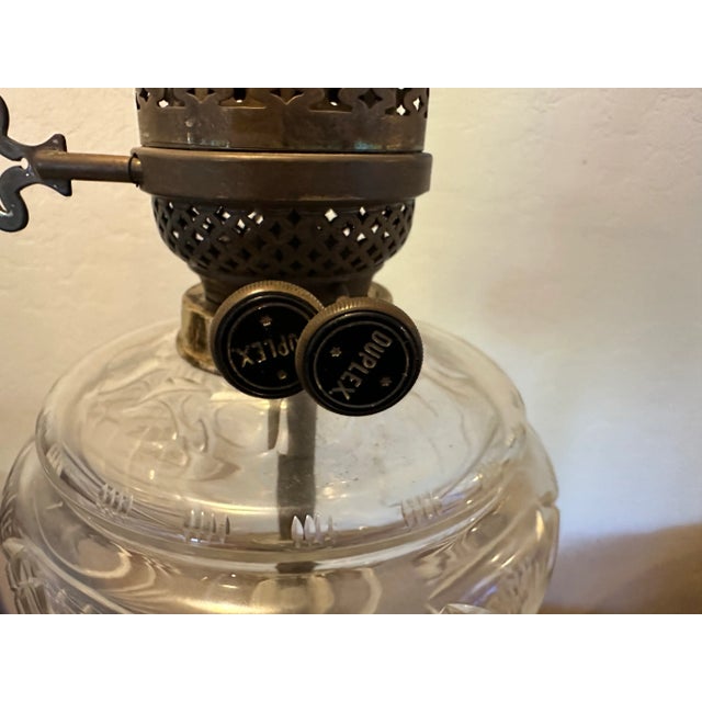 White Antique Mid 18th Century Oil Lamp With Marble Base and Column For Sale - Image 8 of 8