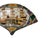 Vintage Western Sailing Ship Graphic Fan Shape Porcelain Trinket Box For Sale - Image 9 of 9