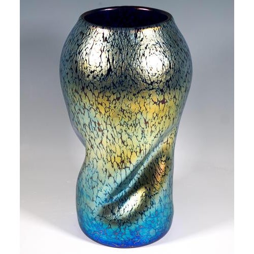 Large Antique Art Nouveau Vase by Johann Lötz Witwe, 1890s For Sale - Image 3 of 7