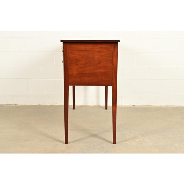 Kittinger Federal Mahogany Bow Front Sideboard Credenza or Buffet For Sale - Image 14 of 16