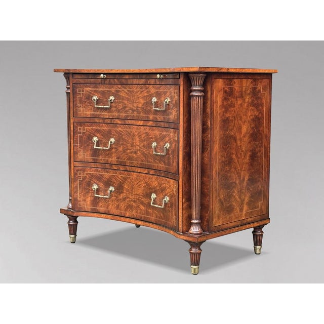 Walnut Inlaid Commode from Brights of Nettlebed, 1980s For Sale - Image 3 of 10