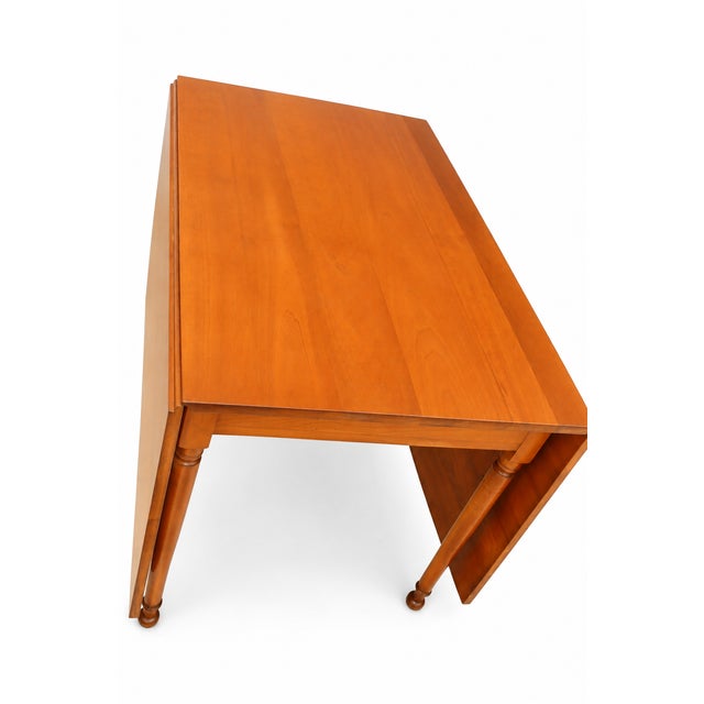 1970s Authentic Stickley Sold Wood Drop Leaf Dining Table For Sale - Image 9 of 12