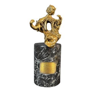1960s Dali the Madonna of Port Lligat Bronze Sculpture Surrealism Art For Sale