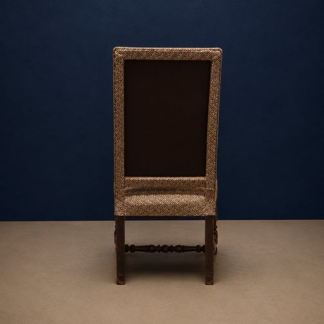 Mid 19th Century 19th Century French Louis XIII Walnut Armchair (A) For Sale - Image 5 of 5