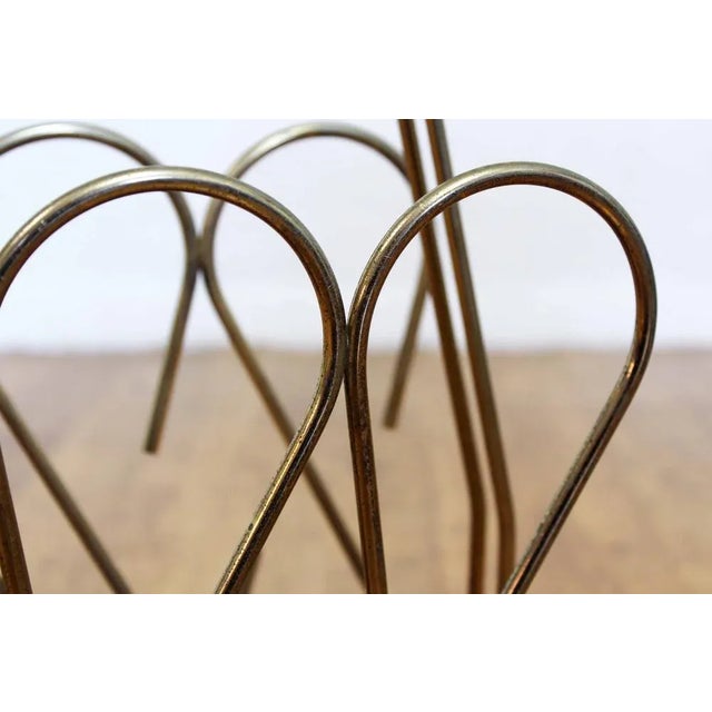 Metal Magazine Rack, France, 1950s For Sale - Image 9 of 11