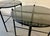 Metal Modern Glass End Tables - Set of 2 For Sale - Image 7 of 9