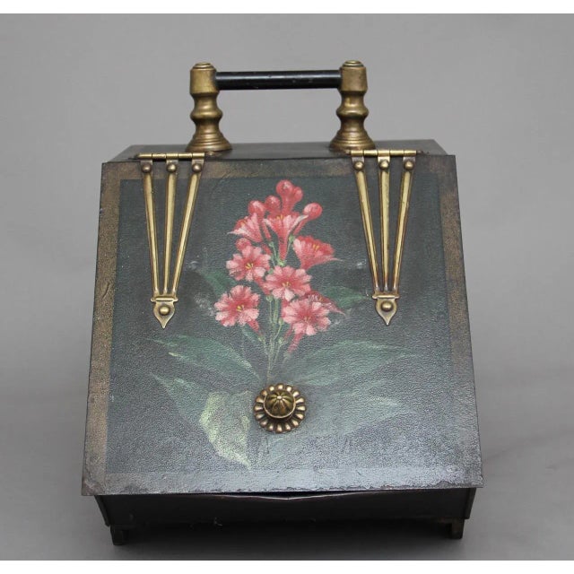 19th Century Metal Coal Box For Sale - Image 6 of 11