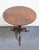 Traditional Vintage Antique Solid Mahogany Traditional Style 26" Round Tilt-Top Accent Table For Sale - Image 3 of 9