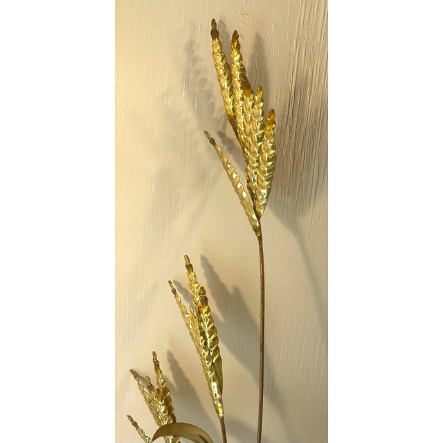 Metal Vintage Jere Style Brutalist Botanical Wall Art For Sale - Image 7 of 9