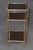 1940s Maison Jansen Style Eglomise Glass & Brass 3 Tier End Table C. 1950's For Sale - Image 5 of 12