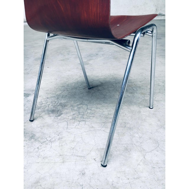 Vintage Mid-Century Modern German Design Stacking Chairs by Elmar Flötotto for Pagholz. Made in Germany, 1960's / 70's...