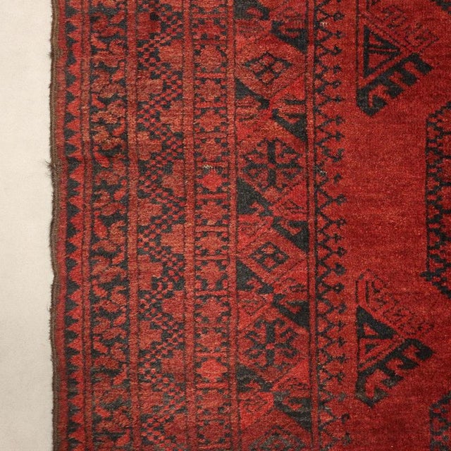 Vintage Bokara Rug, Afghanistan For Sale - Image 6 of 8