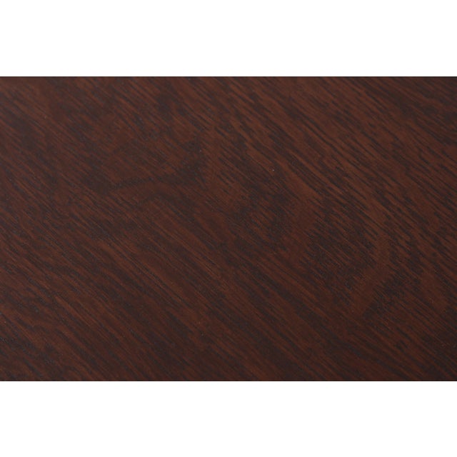 Stickley Mission Oak Large Round Dining Room Table For Sale In Philadelphia - Image 6 of 18