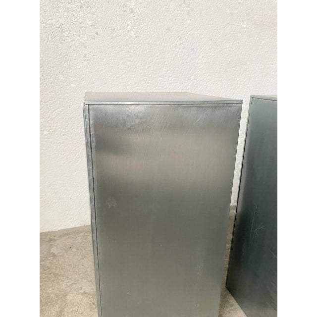 Vintage Stainless Steel Bases, 1980s, Set of 5 For Sale - Image 16 of 18