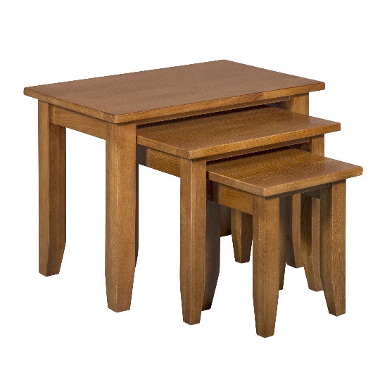 Mission Oak Nesting Tables - Set of 3 - Walnut For Sale - Image 4 of 10