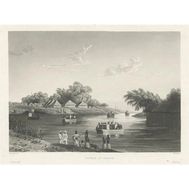S. Himely after B. Lauvergne, Yanoan River, 1835, Paper For Sale - Image 6 of 6