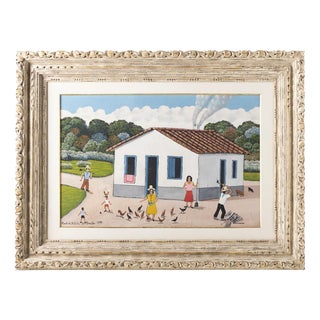 Agostinho Batista de Freitas, House, 1979, Oil on Canvas For Sale