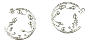 A Pair of Seedling Hoops by Jennifer Chin, Attributed