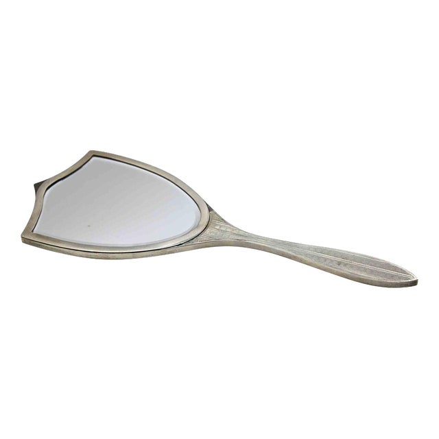 Vintage Silver Mirror, Italy, 20th Century For Sale