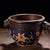Traditional Vintage Cloisonné Enamel Censer With Beast Handles and Lotus Motif For Sale - Image 3 of 9