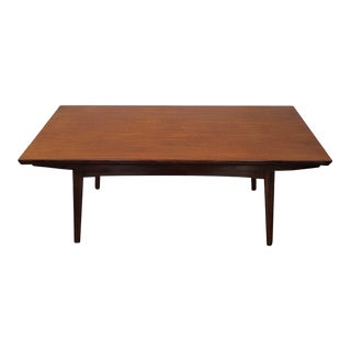 1962 Kai Kristiansen Trioh Danish Modern Teak Elevator Table For Sale