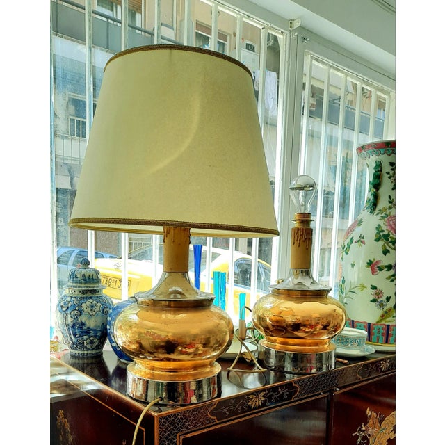 Vintage Ceramic Lamps, Set of 2 For Sale - Image 6 of 6