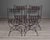 Set of Four French Iron Curule Side Chairs With Woven Strap Seats For Sale In Detroit - Image 6 of 12
