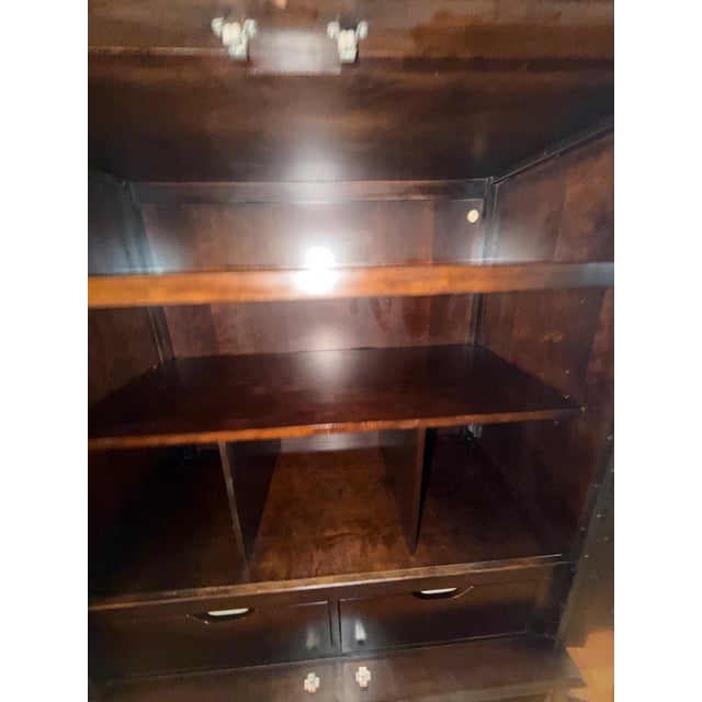 Bernhardt Martha Stewart Signature East Hampton Armoire Cabinet With Adjustable Shelves For Sale - Image 9 of 15