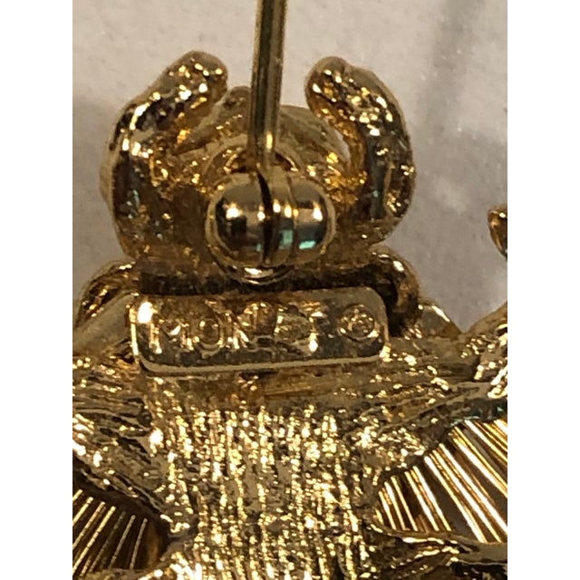 1960s 1960s Monet Bumble Bee Brooch For Sale - Image 5 of 5