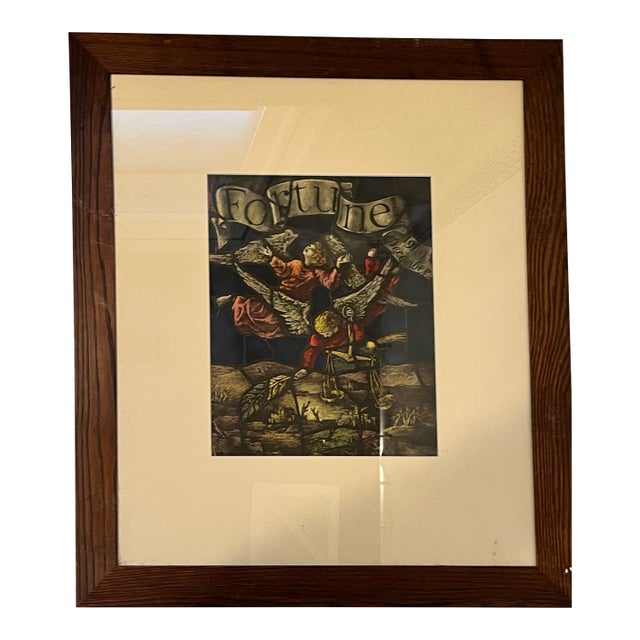 Art Deco Fortune Magazine Cover December 1940 - Framed For Sale