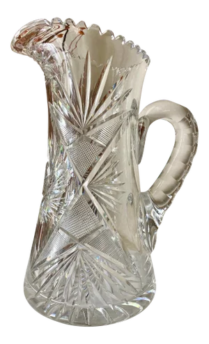 Early 20th-Century American Brilliant Cut Glass Tankard
