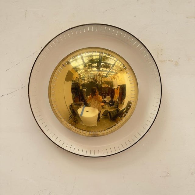 Vintage Brass Flush Mount from Kaiser, 1950s For Sale - Image 13 of 14