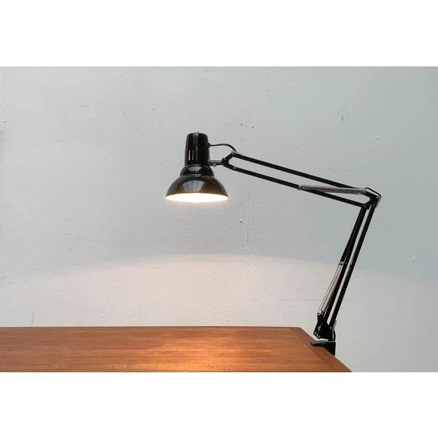 Black Vintage Swedish Desk Table Lamp from Ledu, 1970s For Sale - Image 8 of 18