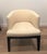 2010s Pair of West Elm Oliver Modern Barrel Chairs in Cream For Sale - Image 5 of 8
