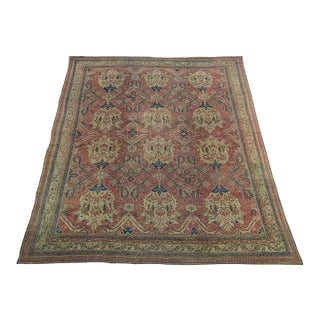 Early 20th Century Antique Turkish Oushak Rug For Sale