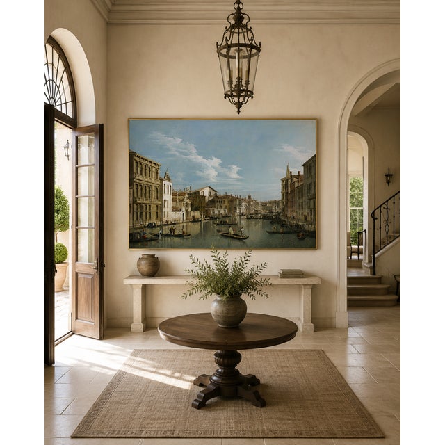 The Grand Canal in Venice by Canaletto, Vintage Art Print, 60" X 40" For Sale In Buffalo - Image 6 of 9
