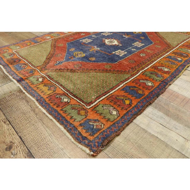 Mid 20th Century Vintage Turkish Oushak Rug, 03'05 X 04'08 For Sale In Dallas - Image 6 of 11