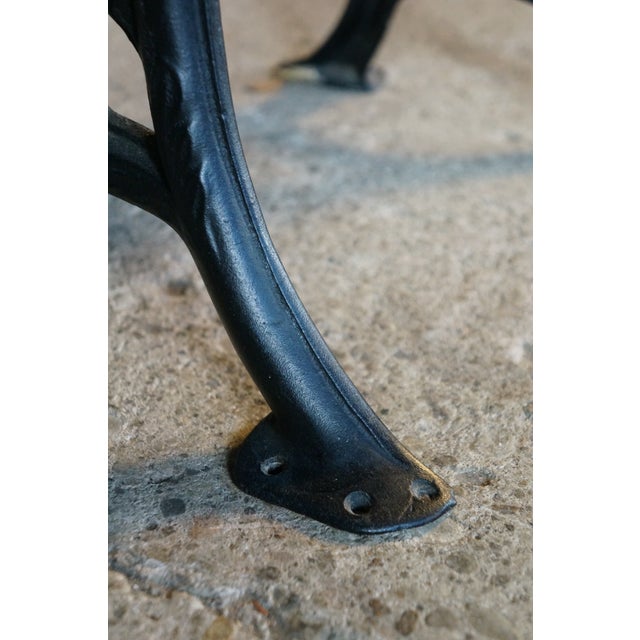 Antique Victorian 1880s "Fashion" Cast Iron & Maple School Desk Sidney Ohio For Sale - Image 17 of 18