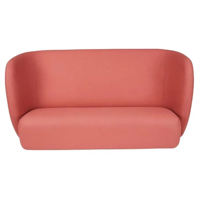 Wood Haven Three Seater in Coral by Warm Nordic For Sale - Image 7 of 7