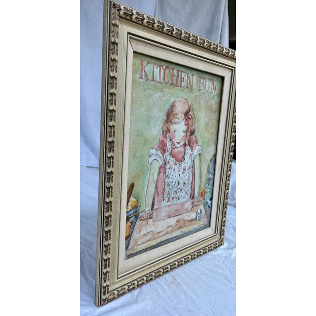 Inspired by a 1932 children's cook book with illustrations by Jessie Willcox Smith, this oil painting by Patrick Fraley...