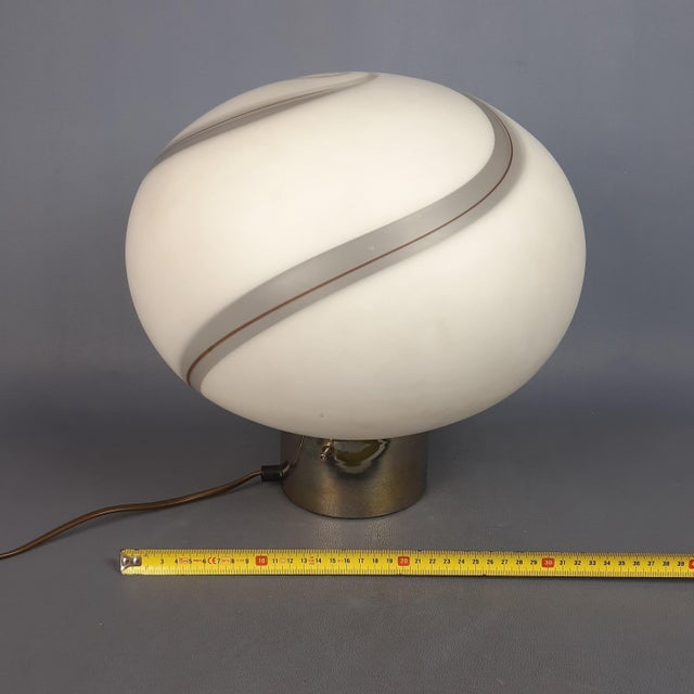 Murano Glass Spiral Table Lamp from Venini, 1970s For Sale - Image 16 of 18