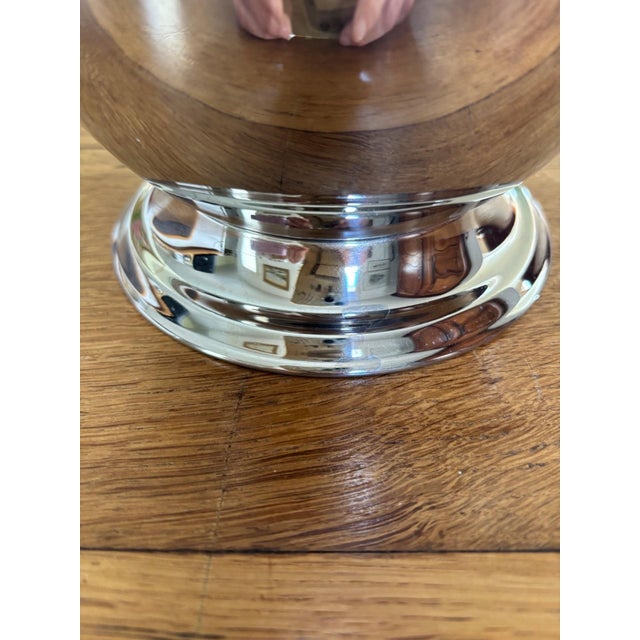 Metal Champagne Bucket in Stainless Steel and Gold-Plated Brass by Guy Degrenne, 1980s For Sale - Image 7 of 13