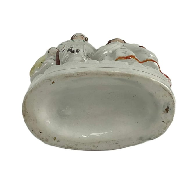 Ceramic Antique Staffordshire Scottish Highlanders Figurine For Sale - Image 7 of 7